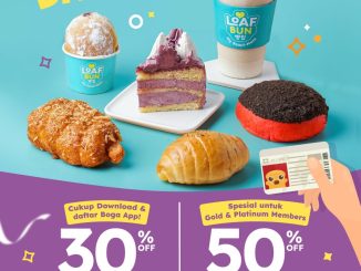 Promo Loaf Bun December Birthday Daebak diskon hingga 50% untuk semua menu tanpa minimal transaksi