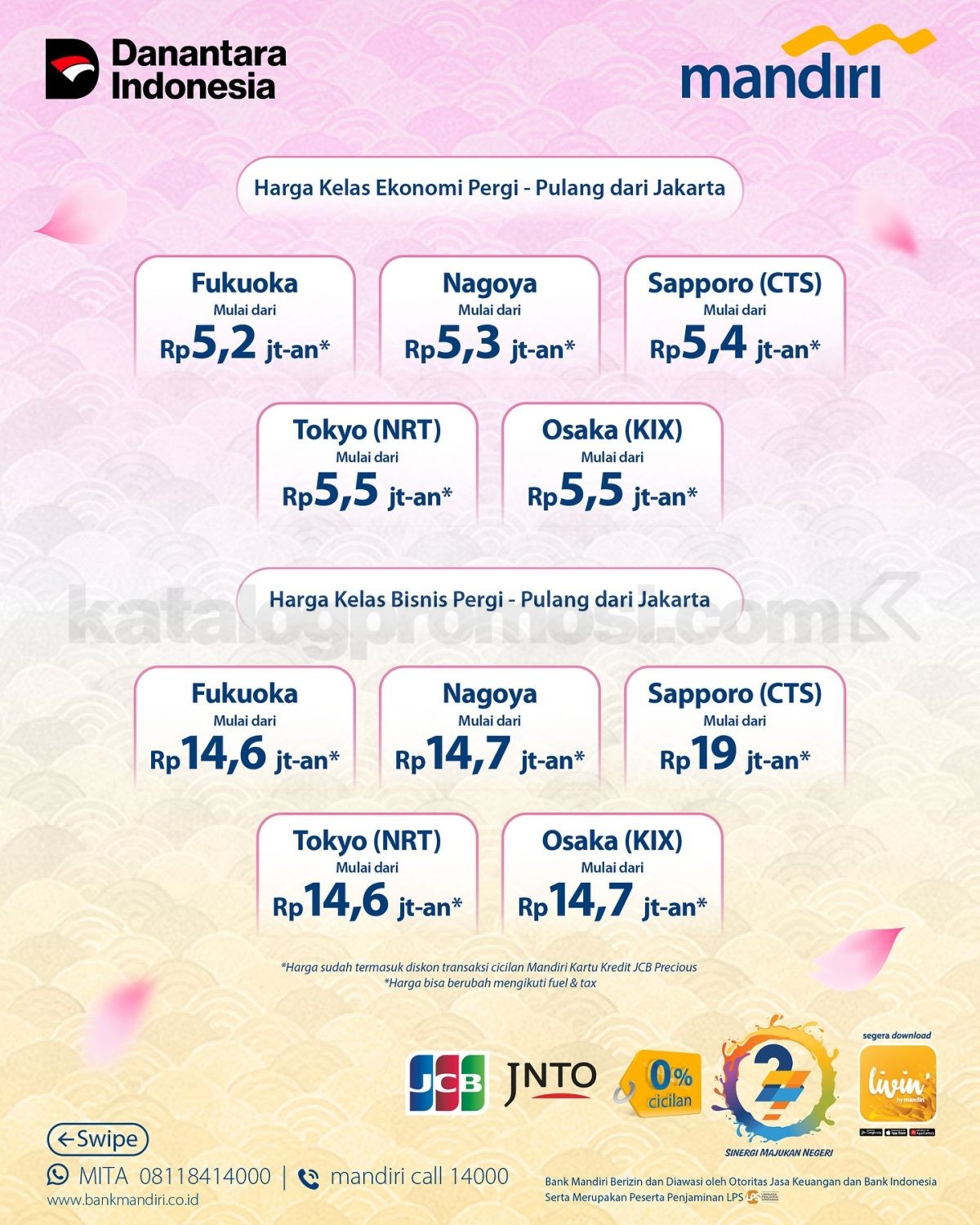 Mandiri Travel Deals Japan Festival Cashback hingga Rp6 Juta Mandiri Travel Deals Japan Festival Cashback hingga Rp6 Juta 2