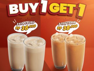 Promo Mangkokku Buy 1 Get 1 Minuman Kopi Susu dan Teh Tarik Rp38.000