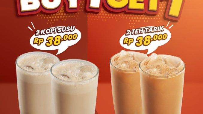 Promo Mangkokku Buy 1 Get 1 Minuman Kopi Susu dan Teh Tarik Rp38.000