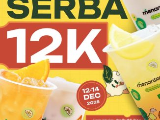 Promo Menantea Double Date 12.12 serba Rp.12.000 untuk menu milk tea dan tea favorit