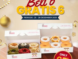 Promo Mister Donut Beli 6 Gratis 6 Donut dengan Honey Dipped, Sugar Raised & Mochido Honey