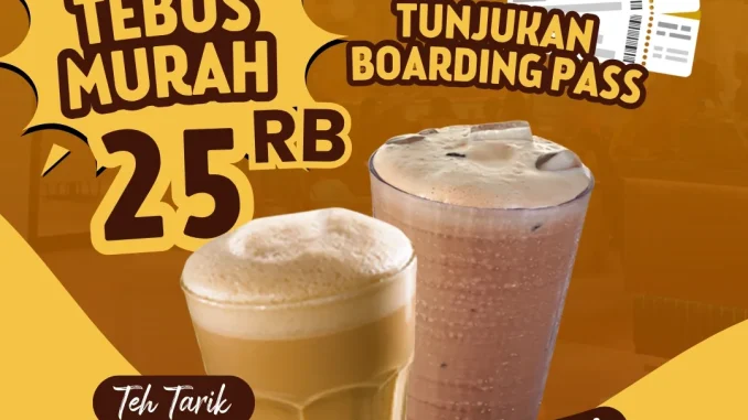 Promo Old Town White Coffee Bandara Tebus Murah Teh Tarik Rp.25.000 satu hari