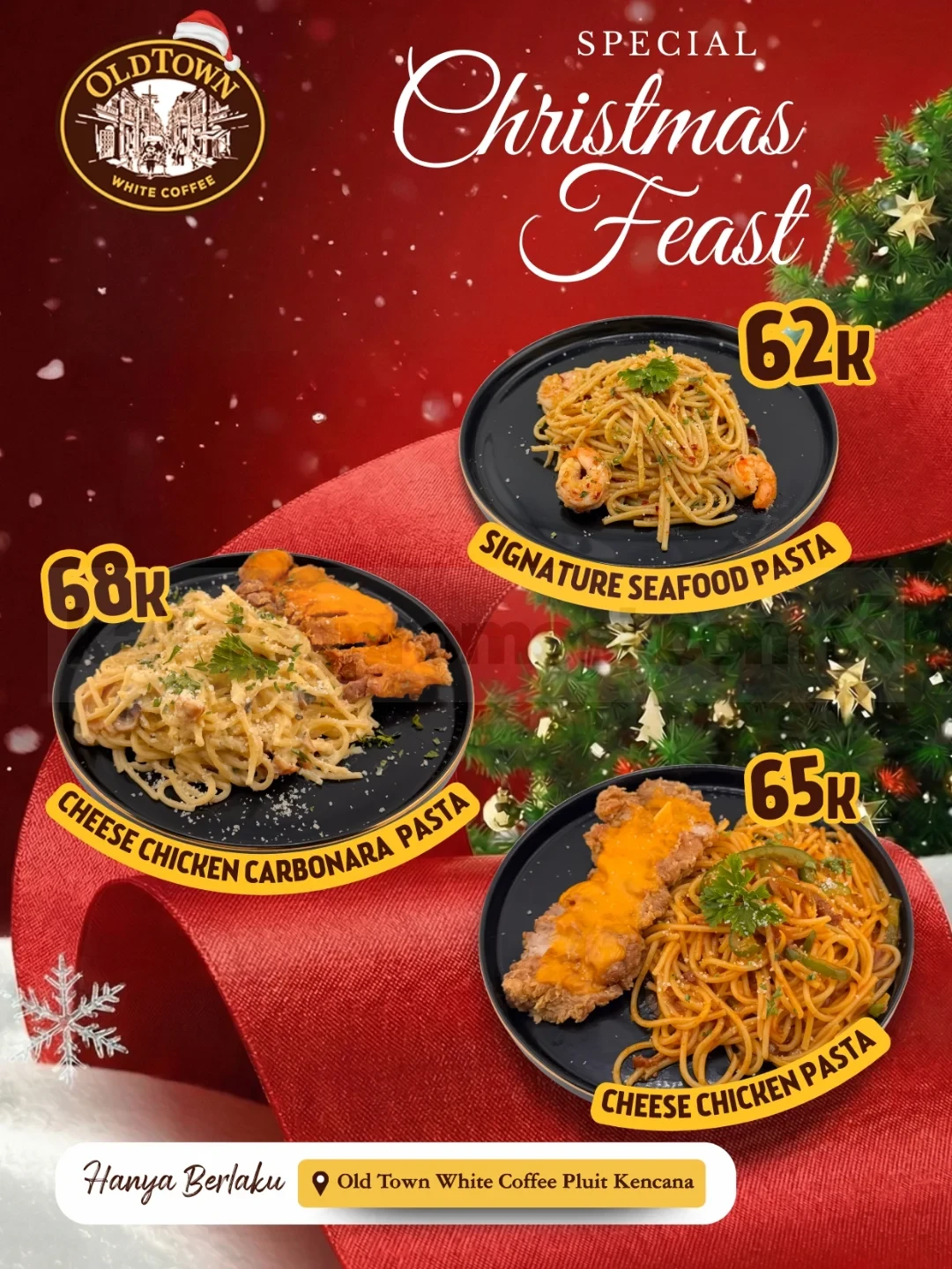 Promo Old Town White Coffee Christmas Feast Menu Pasta Promo Old Town White Coffee Christmas Feast menu pasta spesial Natal