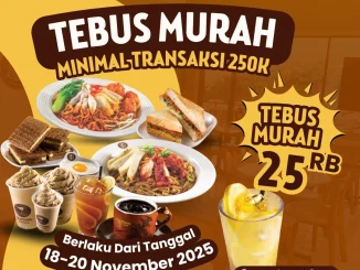Promo OldTown White Coffee Tebus Honey Lemon Juice Rp. 25.000 dengan transaksi min. Rp. 250.000