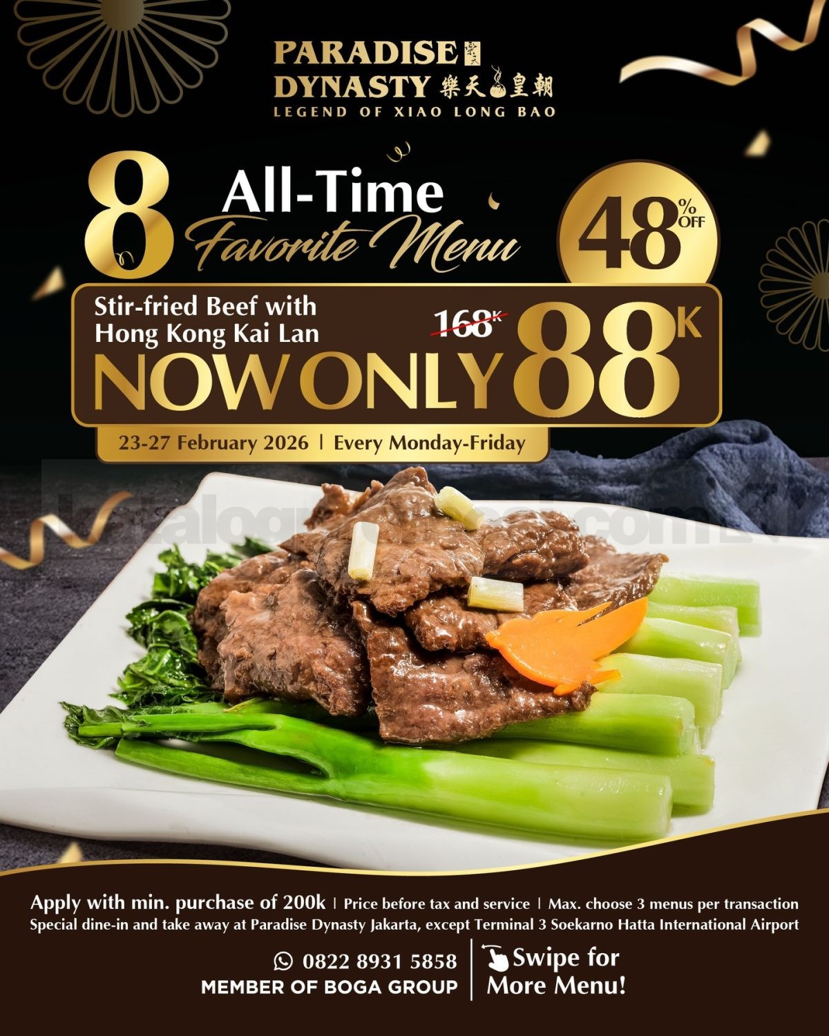 Promo Paradise Dynasty 8 All-Time Favorite Menu Rp. 88.000 Promo Paradise Dynasty 8 All-Time Favorite Menu Rp. 88.000 3