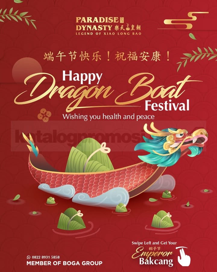 Promo Paradise Dynasty Emperor Bakcang Mulai Rp. 98.000 Promo Paradise Dynasty Emperor Bakcang Mulai Rp. 98.000 varian bakcang premium Dragon Boat Festival