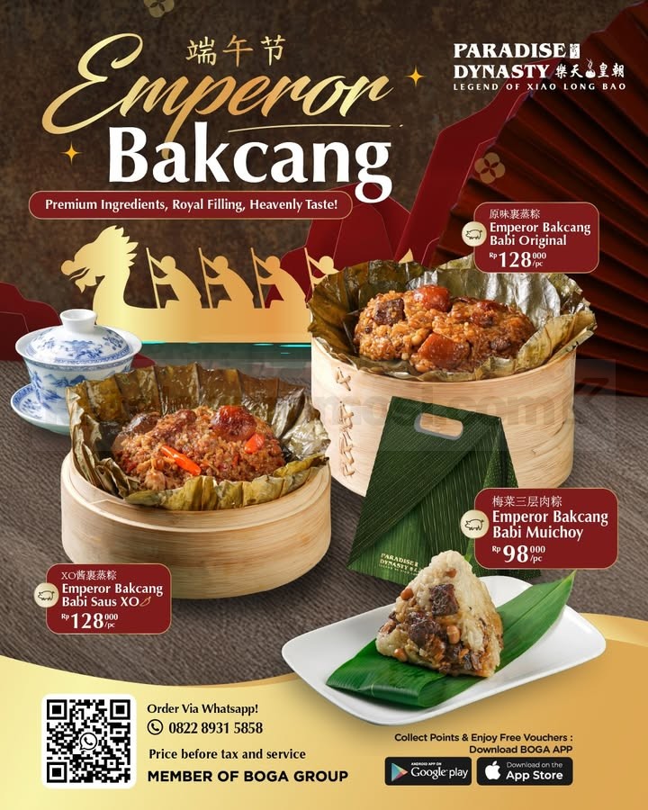 Promo Paradise Dynasty Emperor Bakcang Mulai Rp. 98.000 Promo Paradise Dynasty Emperor Bakcang Mulai Rp. 98.000 1