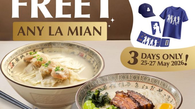 Promo Paradise Dynasty FForever Concert Buy 1 Free 1 La Mian periode 25-27 Mei 2026 di outlet tertentu