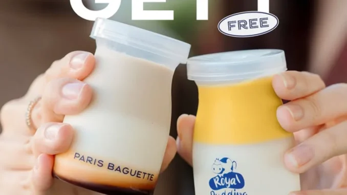 Promo Paris Baguette BUY 1 GET 1 Royal Pudding Original Atau Mango dengan tekstur silky lembut
