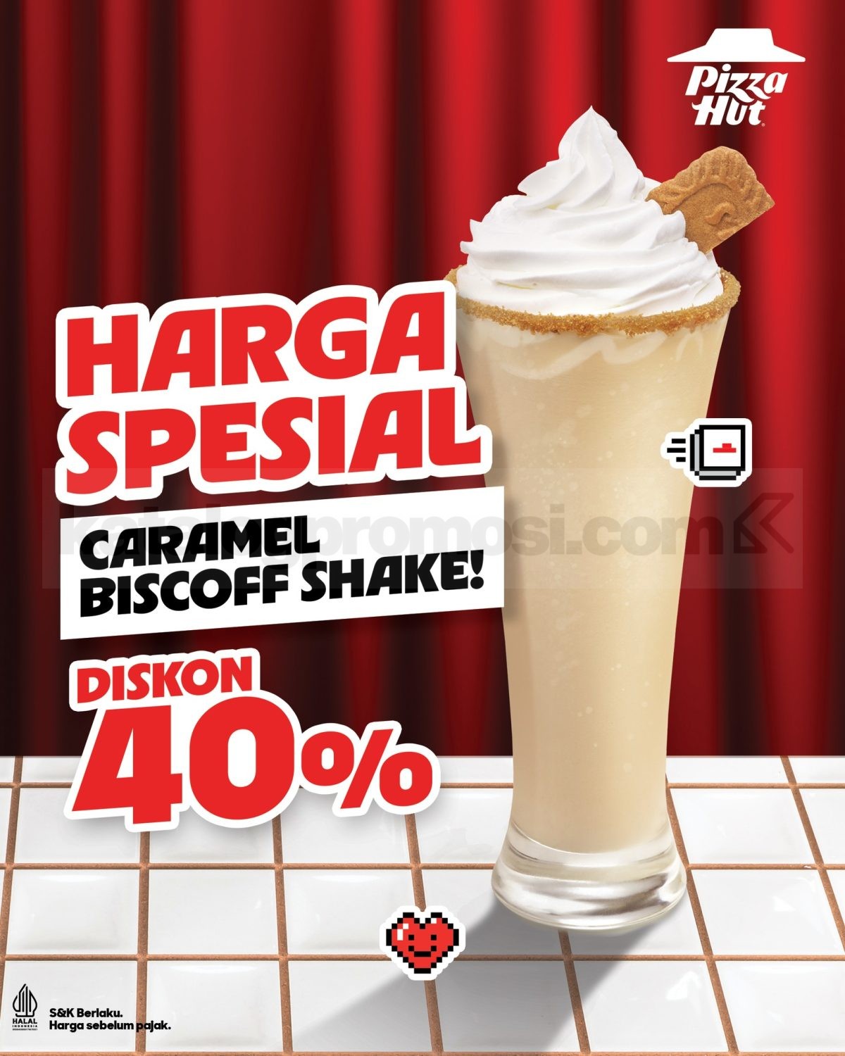 Promo Pizza Hut Caramel Biscoff Shake Rp. 27 Ribuan Promo Pizza Hut Caramel Biscoff Shake Rp. 27 Ribuan minuman creamy rasa Biscoff