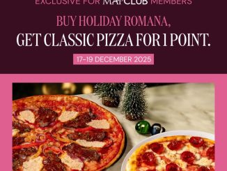 Promo PIZZA MARZANO Tukar 1 Poin MAPCLUB Gratis Classic Pizza periode 17 – 19 Desember 2025