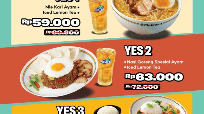 Promo Platinum Resto & Cafe Year End Special mulai Rp. 48.000 hemat & lengkap