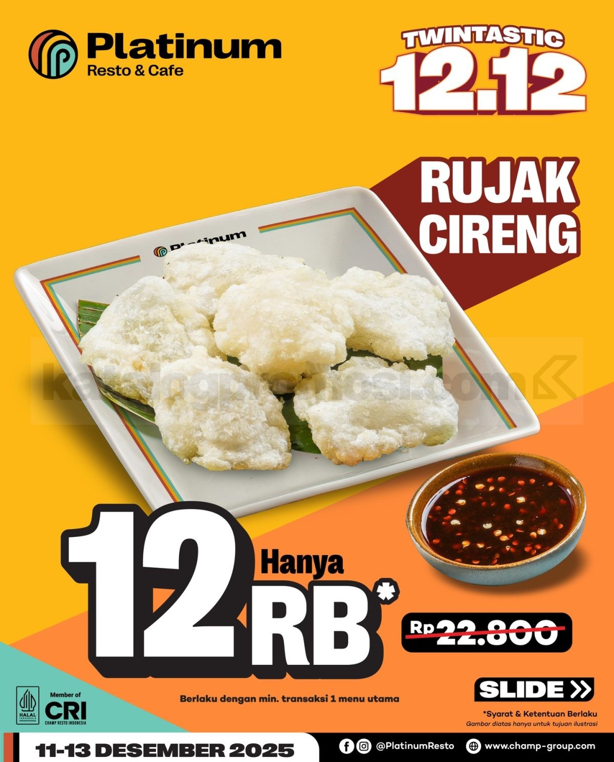 Promo Platinum Twin-Tastic 12.12 Mulai Rp. 12.000 Promo Platinum Twin-Tastic 12.12 Mulai Rp. 12.000 2