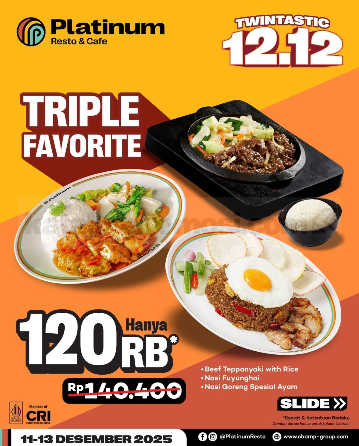 Promo Platinum Twin-Tastic 12.12 Mulai Rp. 12.000 Promo Platinum Twin-Tastic 12.12 Mulai Rp. 12.000 3