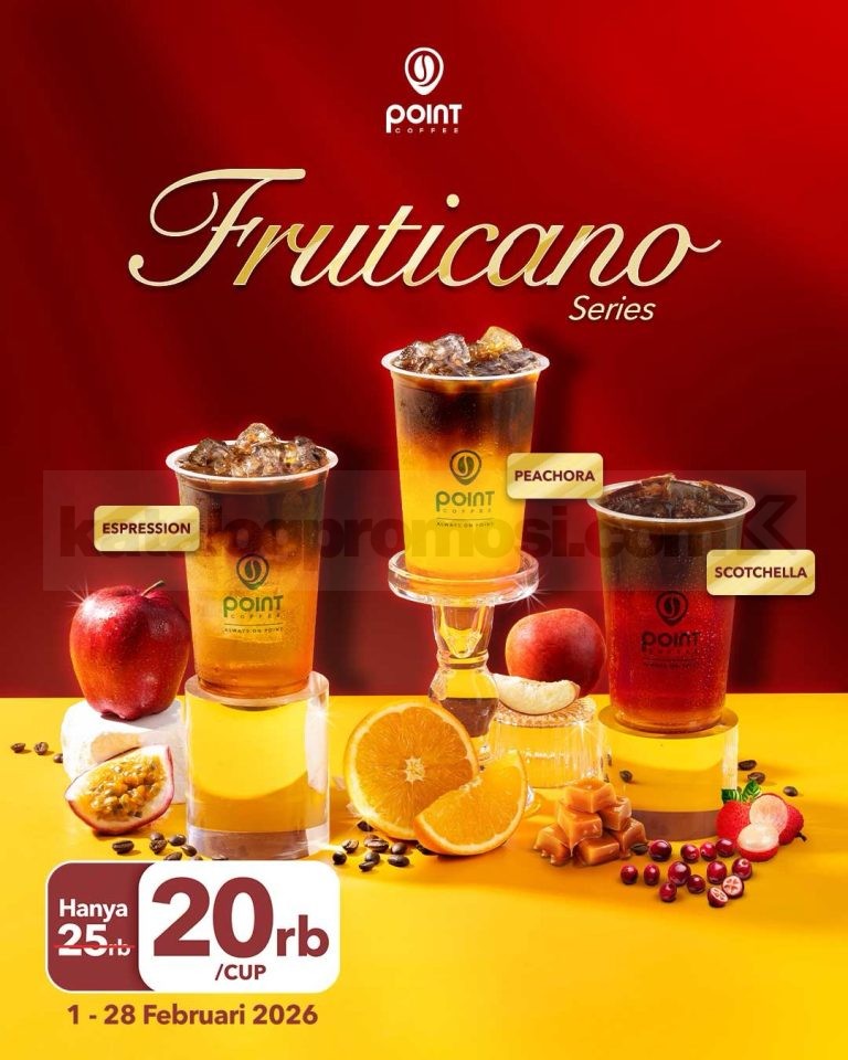 Promo Point Coffee Fruticano Series Harga Spesial Rp. 20.000