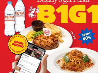 Promo QPON Holycow! Buy 1 Get 1 Buddy’s Steak dengan bonus Pasta Bolognese dan 2 air mineral di beberapa Camp Jabodetabek