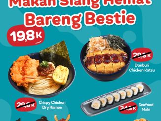 Promo Ramen 1 Spesial Dine-in Menu Favorit cuma Rp19.800 berlaku Senin–Jumat jam 14.00–17.00
