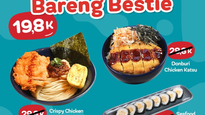 Promo Ramen 1 Spesial Dine-in Menu Favorit cuma Rp19.800 berlaku Senin–Jumat jam 14.00–17.00