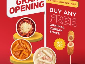 Promo Reddog Grand Opening Bandung Free Korean Snack dengan pembelian menu dapat Original Korean Snack gratis