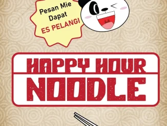 Promo Rice Bowl Happy Hour Noodle Rp. 45.454 paket mie dan Es Pelangi