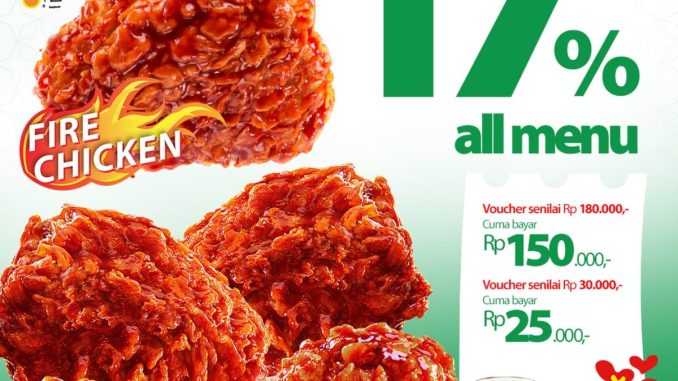 Promo Richeese Factory Grab Dine Out Diskon 17% All Menu Maret 2026