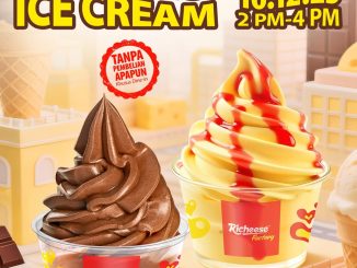 Promo Richeese Factory Gratis Ice Cream Favorit tanpa pembelian pada 16 Desember 2025