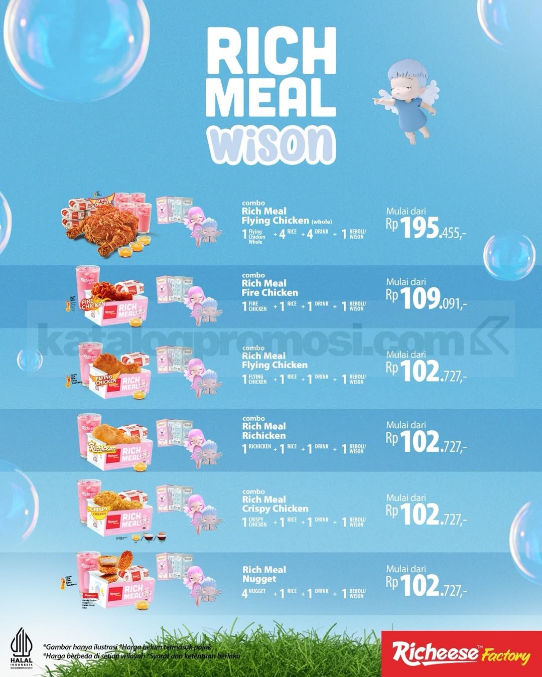 Promo Richeese Factory x TWICE Rich Meal Beboli Wison Mulai Rp. 102.727 Promo Richeese Factory x TWICE Rich Meal Beboli Wison Mulai Rp. 102.727 1