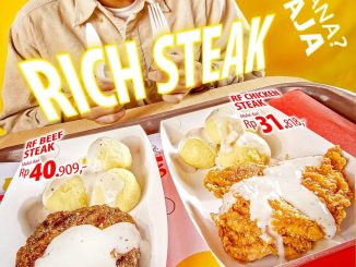 Promo Richeese Factory Rich Steak mulai Rp.31.818 RF Chicken & RF Beef
