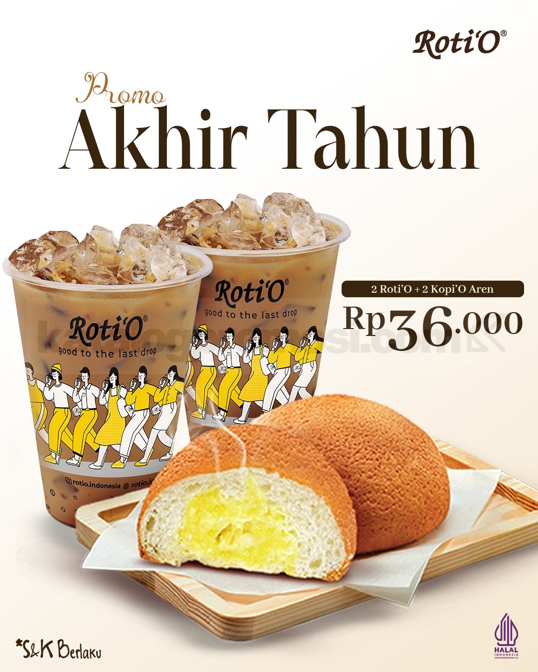 Promo Roti'O Akhir Tahun Paket Roti dan Kopi mulai Rp. 18.500 Promo Roti'O Akhir Tahun Paket Roti dan Kopi mulai Rp. 18.500 1