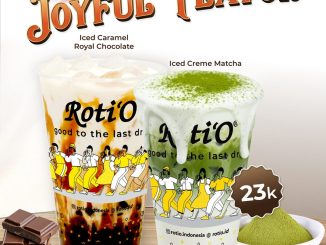 Promo Roti’O NEW! Iced Creme Matcha dan Iced Caramel Royal Chocolate Rp.23.000 minuman baru