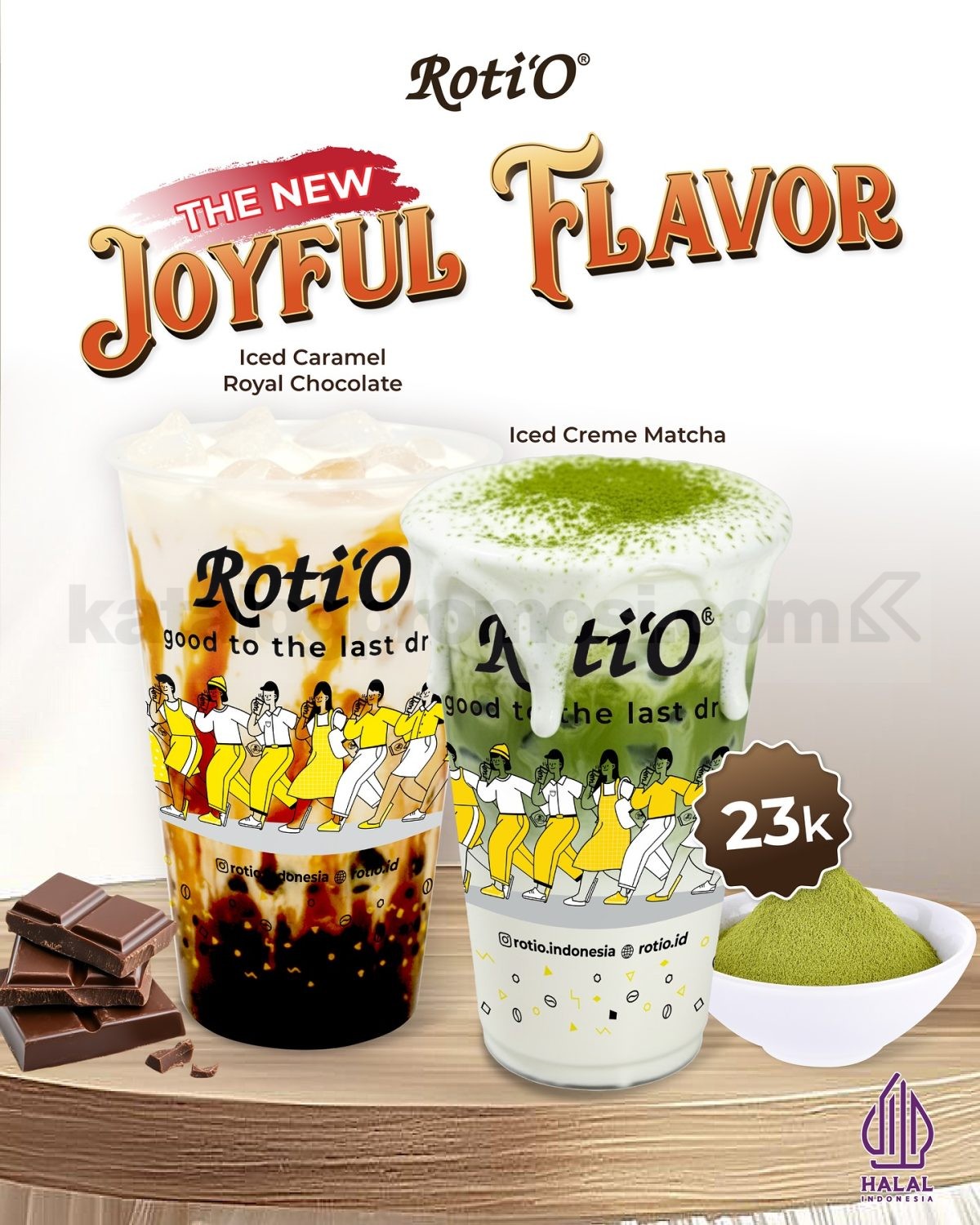 Promo Roti’O NEW! Iced Creme Matcha & Caramel Chocolate Rp.23.000 Promo Roti’O NEW! Iced Creme Matcha dan Iced Caramel Royal Chocolate Rp.23.000 minuman baru