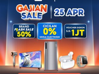 Promo Shopee Gajian Sale cicilan 0% elektronik diskon hingga 50% dan voucher Rp. 1.000.000
