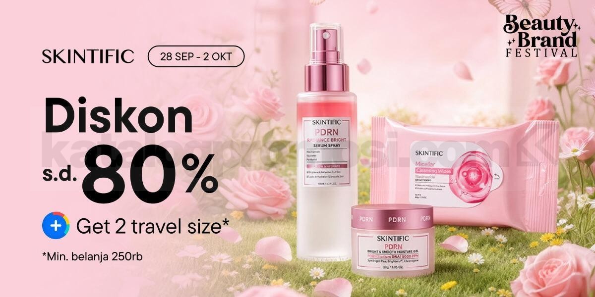 Promo Skintific Beauty Brand Festival Diskon hingga 80% Promo Skintific Beauty Brand Festival diskon hingga 80% di Blibli