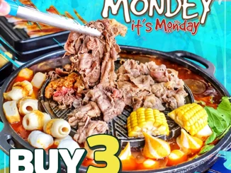 Promo Sogogi Shabu Ondey Mondey Buy 3 Get 4 untuk makan berempat bayar tiga di beberapa kota