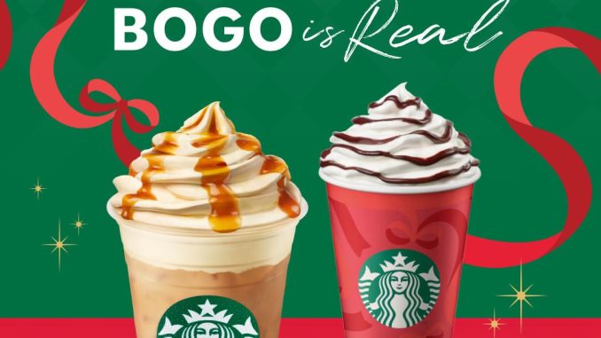 Promo Starbucks Buy 1 Get 1 Free Grande Beverages untuk menu minuman favorit