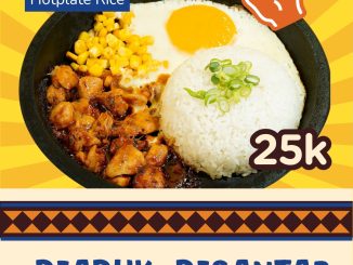 Promo Steak With U Chicken Hotplate Rice Rp. 25.000 dengan menu hotplate gurih dan lokasi outlet tertentu di Surabaya.
