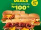 promo Subway November Deals 3 sandwich 6-inch Rp. 100 ribu berlaku 13–14 November 2025