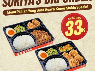 Promo Sukiya Paket Big Order mulai Rp. 33.000 dengan free delivery untuk event dan meeting