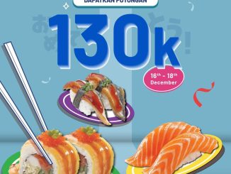 Promo Sushi Go Pesta HUT BRI Potongan Rp130.000 untuk transaksi BRImo Debit dan Kartu Kredit BRI