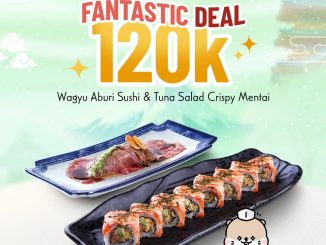 Promo Sushi Tei 12.12 Special Package Rp. 120.000 paket sushi dan tuna salad 12 Desember 2025