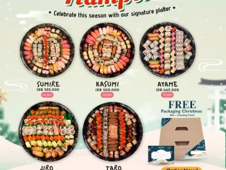 Promo Sushi Tei Joyful Hampers lengkap berbagai pilihan paket sushi untuk bingkisan akhir tahun
