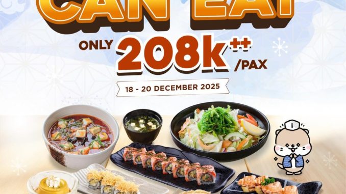 Promo SUSHI TEI Medan All You Can Eat Rp. 208.000 1