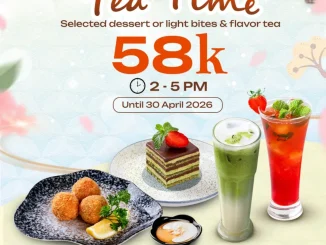 Promo Sushi Tei Tea Time Rp. 58.000 dessert dan tea sore hari