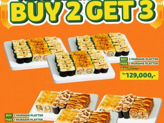 Promo Sushi Yay Gajian Buy 2 Get 3 Sushi Platter Murame dan Murashi