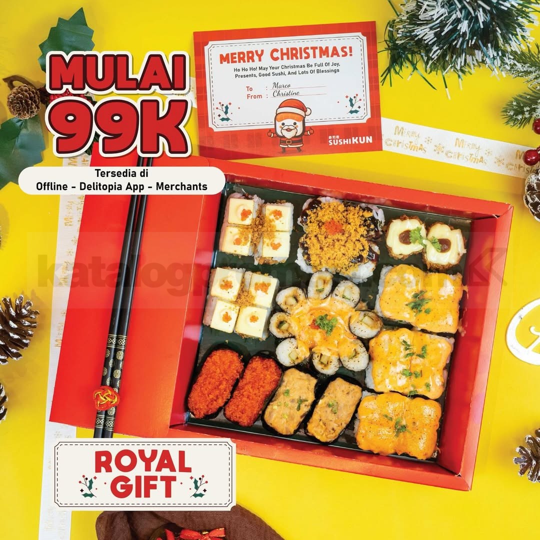 Promo Sushikun Christmas Hampers Mulai Rp.99.000 Promo Sushikun Christmas Hampers Mulai Rp.99.000 3