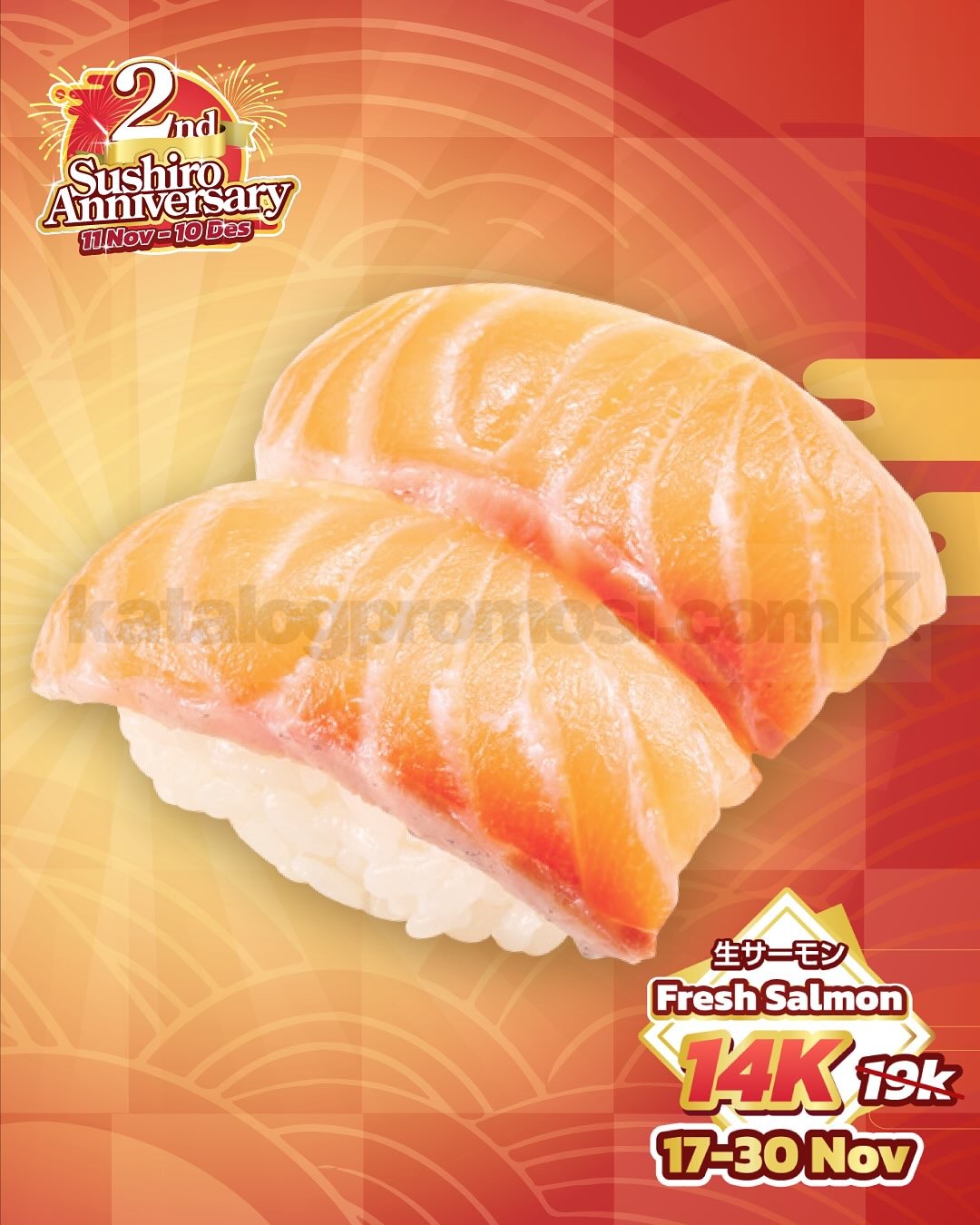 Promo SUSHIRO 2nd Anniversary Sushi Mulai Rp. 14ribu Promo SUSHIRO 2nd Anniversary Sushi Mulai Rp. 14ribu 2