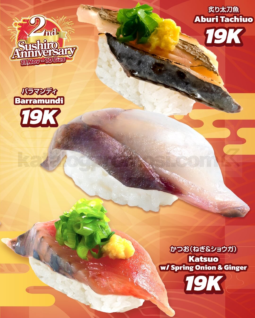 Promo SUSHIRO 2nd Anniversary Sushi Mulai Rp. 14ribu Promo SUSHIRO 2nd Anniversary Sushi Mulai Rp. 14ribu 4