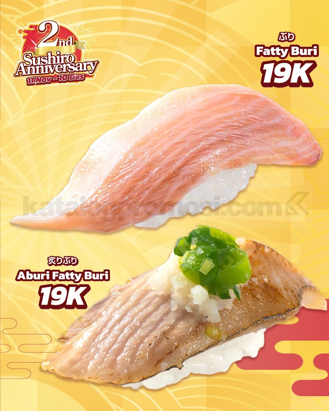 Promo SUSHIRO 2nd Anniversary Sushi Mulai Rp. 14ribu Promo SUSHIRO 2nd Anniversary Sushi Mulai Rp. 14ribu 5
