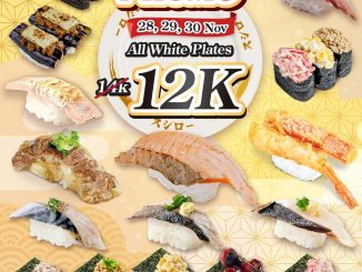 Promo Sushiro Payday All White Plates Rp. 12.000 di beberapa lokasi pada 28–30 November